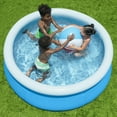 thumbnail image 3 of Bestway: Fast Set Pool - 6' x 20" - Blue, Inflatable Round Above Ground Swimming Pool, DuraPlus Liner, Fill-Rise Setup, 248gal, Family Kids Water Play, 3 of 9