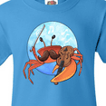 thumbnail image 4 of Inktastic Fun Fiddler Crab with Violin and Mustache Youth T-Shirt, 4 of 5