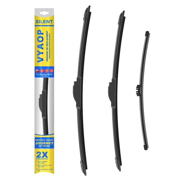 VYAOP Windshield Wipers Replacement for 2018-2025 Ford Expedition,2018-2025 Lincoln Navigator OEM Quality All Season Wiper Blades 22" 22" 11" (3 Pack)