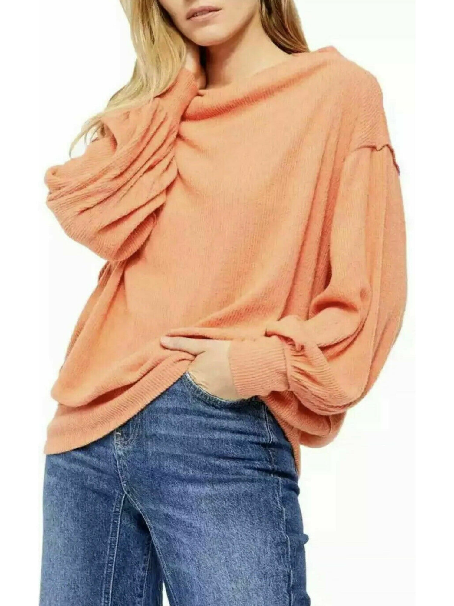 Long Sleeve Scoop Neck Sweater Size 