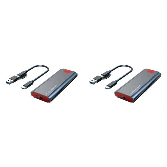 2X M2 SSD Case M.2 to USB 3.1 Gen 2 10Gbps NVMe SSD Enclosure for NVMe PCIE M Key/(B+M)Key SSD Hard Disk,M2 SSD Case OTG