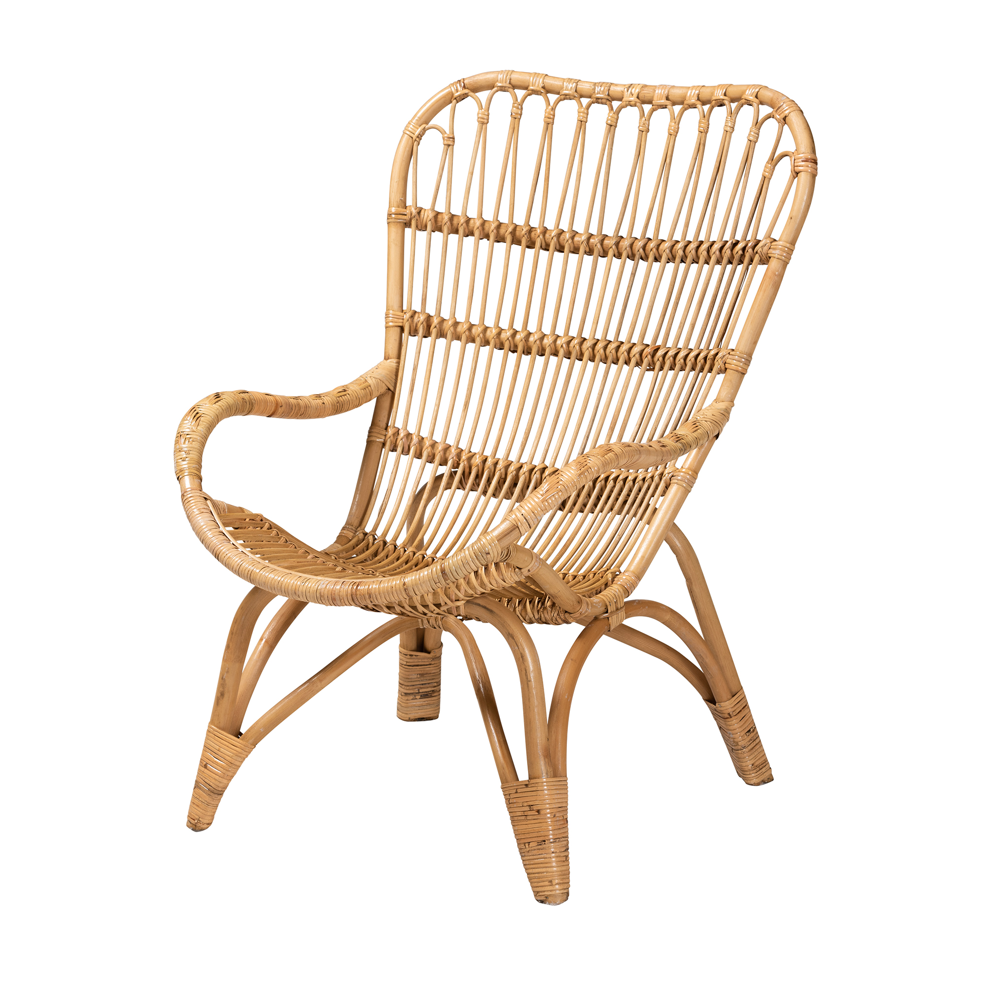 bali & pari Earvin Rattan BOHO Accent Chair, Natural Brown - image 2 of 10
