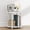 White, variant on Furinno TURN-N-TUBE 2-Tier Small Round Toolless Nightstand Marble White