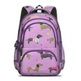 thumbnail image 2 of Cute Cartoon Dachshund Backpack for School,Cute School Bag,Schoolbag with Adjustable Shoulder Straps & Padded Back,16.9 Inch, 2 of 5