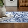 thumbnail image 4 of Yesurprise 2x6ft Boho Tribal Runner Area Rugs - Distressed Patchwork Design, Non-Slip Low Pile, Blue, 4 of 7