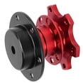 thumbnail image 2 of Steering Wheel Hub Adapter, High Hardness Red Quick Release Hub Adapter Aluminum Alloy And Iron  For Car Modification For Steering Wheel Heightening, 2 of 8