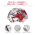 thumbnail image 5 of Kdxio Lilies Flowers Print Shower Cap for Women,Elastic and Reusable,Double Waterproof Layers Bathing Hat, 5 of 9