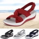 thumbnail image 3 of Women's Summer Walking Sandals Ankle Strap Shoes Comfortable Casual Wedge Sandals For Outdoor Beach Travel, 3 of 4
