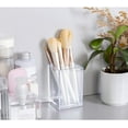 thumbnail image 4 of Paquete de 2 vasos acrílicos transparentes para lápices, soporte para brochas de maquillaje, accesorios de escritorio acrílicos, 4 of 8