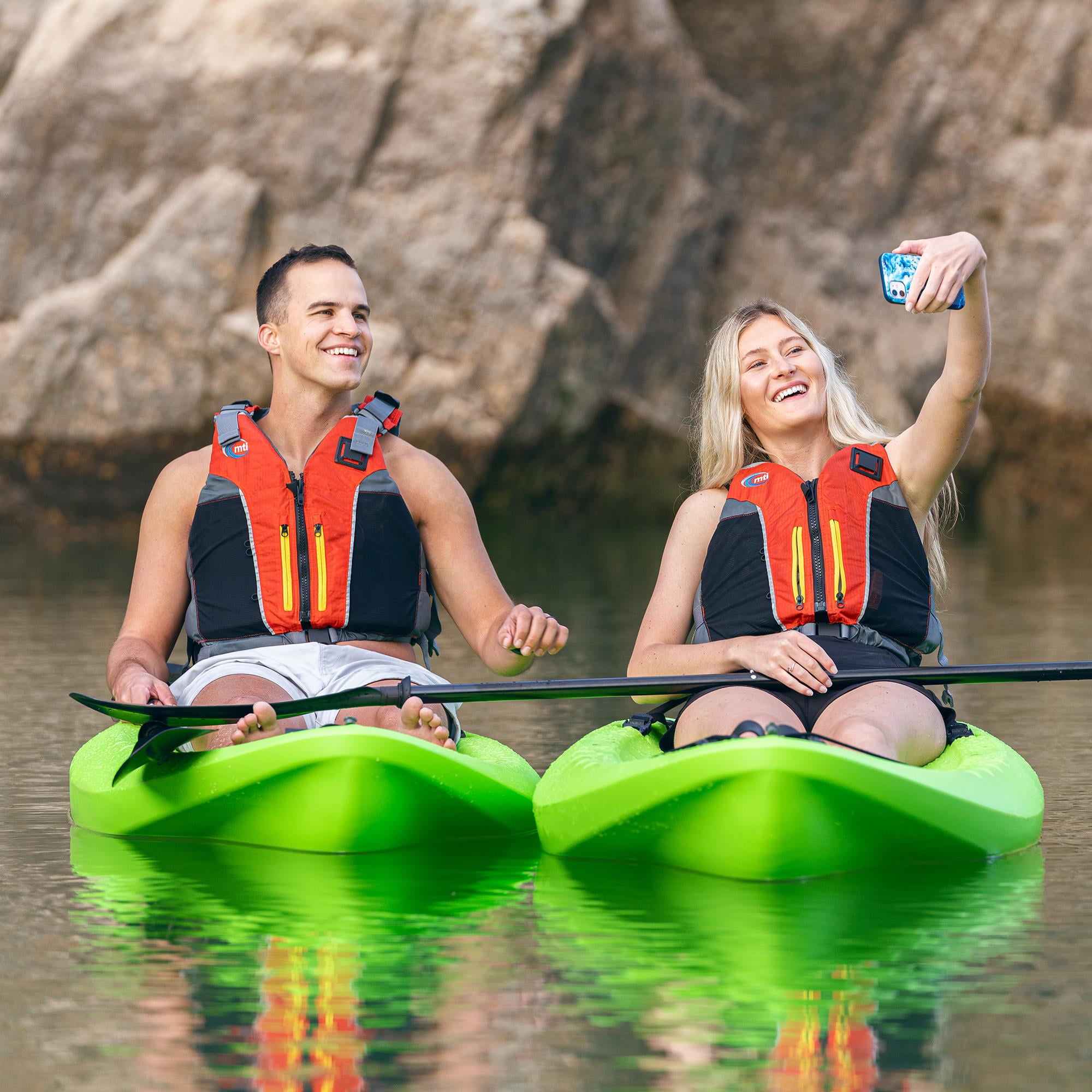 Lifetime Hydros Angler 8 ft 5 in Sit-On-Top Fishing Kayak with Paddle, Lime Green (90785)