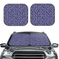 thumbnail image 6 of Lsque Lavender Flowers 2 PCS Windshield Sun Shade | CarFoldable Window Covers | Car Accessories Reflect UV for Universal Cars SUV Truck | Large, 6 of 7