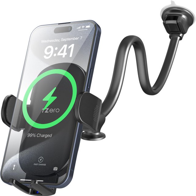 Cargador inalámbrico de montaje en teléfono para coche y camión, soporte sólido 1Zero