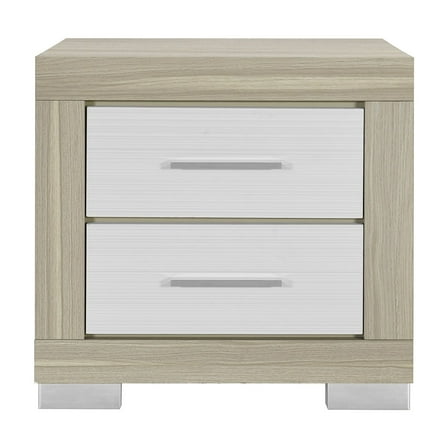 Global Furniture USA Emma Natural/White Nightstand