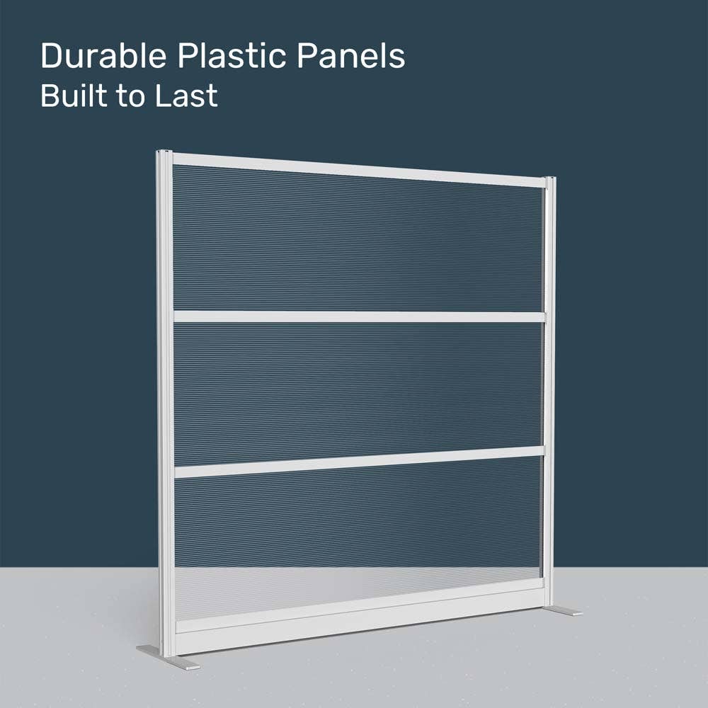 Luxor Translucence Modular Wall Room Divider System - 70" W x 70" H, Freestanding