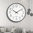 thumbnail image 2 of Reloj de pared de cuarzo de 8 pulgadas, reloj silencioso Simple, reloj de pared Digital cúbico sin agujeros, decoración del hogar, decoración para sala de estar y dormitorio, 2 of 5