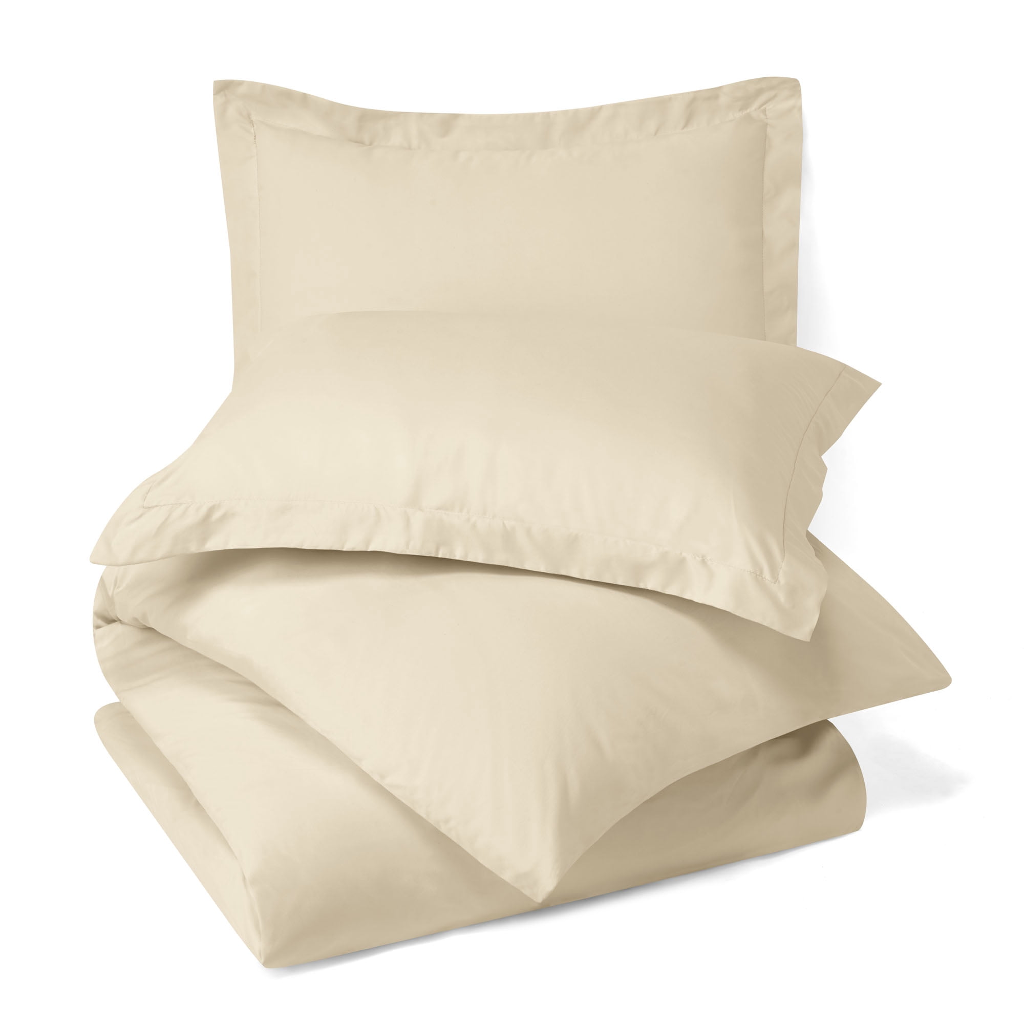 Hearth & Harbor 3-Piece Cream Duvet Cover Set, Queen