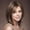 Brown with highlight- 10 inch, variant on Creamily 12" Blonde Bob Wig with Bangs Dark Root - Short Straight Synthetic Wigs for Women Heat Resistant