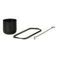 thumbnail image 6 of Kate and Laurel Nobrey Modern Hanging Planters, Set of 2, Black, Metal Hanging Plant Pots for Indoor Plants, 6 of 8