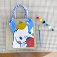 thumbnail image 2 of Bolsa de dibujos animados Kawaii Sanrio Cinnamoroll, bolso tejido a mano, bolso de Material casero Diy, regalo, Graffiti, bolsa de lona de mano, tendencia, 2 of 4