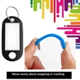 thumbnail image 4 of 50/30/10Pcs Plastic Keychain Key Tags Id Label Name Tags With Split Ring For Baggage Key Chains Key Rings, 4 of 5