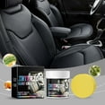 thumbnail image 2 of Car Leather Care Kit Deep Cleaning Conditioner Softening Wax for Interior Seats & Steering Wheel, 2 of 9