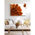 thumbnail image 4 of Burnt Orange Wall Art for Living Room,Canvas Picture Wall Decor for Bathroom Bedroom,Sparkle Gold Stained Floral Flower Art Painting Artwork for Office Kitchen Hallway Dining Room Home Decor 16"x20", 4 of 8