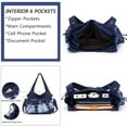 thumbnail image 3 of Angelkiss Women's satchel handbag Flexible multiple pockets with adjustable shoulder straps, 3 of 5