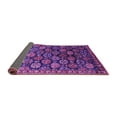 thumbnail image 2 of Ahgly Company Indoor Round Oriental Purple Industrial Area Rugs, 3' Round, 2 of 4