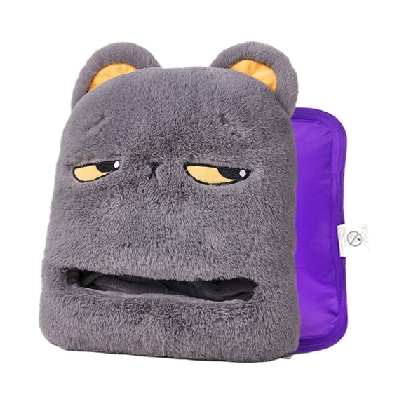 hengtong Electric Foot Warmer USB Constant Comfortable Portable Cold Weather Foot Heating Grey Cat