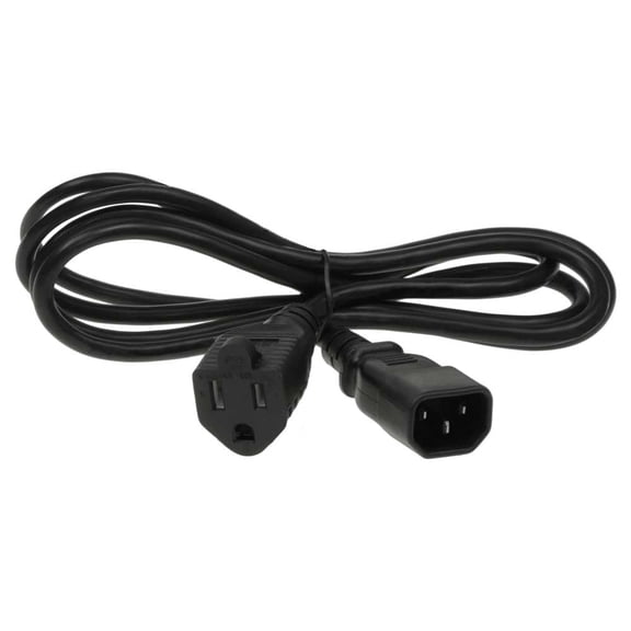 SF Cable NEMA 5-15R to IEC320 C14 Monitor Power Adapter Cord, 3 feet - 14 AWG