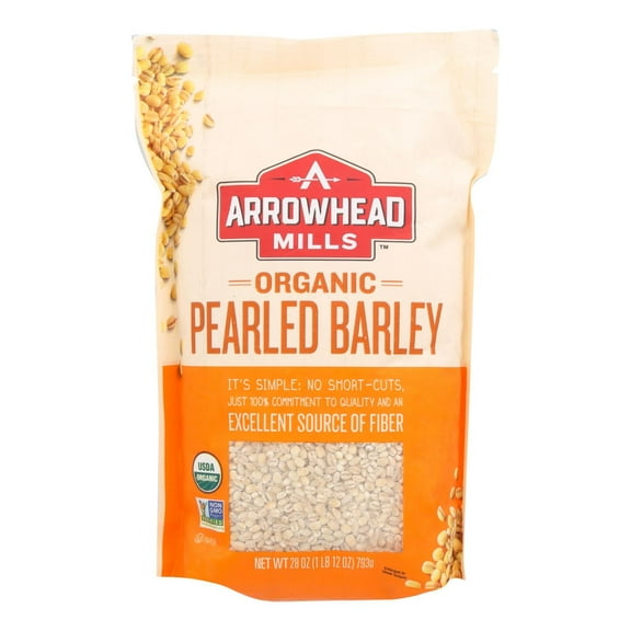 Arrowhead Mills - Organic Barley - Pearled - Case of 6 - 28 oz.