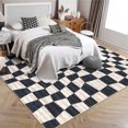 thumbnail image 4 of Garvee 10'x13' Modern Geometric Area Rug Washable Rug, Non-Slip Contemporary Plaid Printed Accent Rugs for Living Room Bedroom Home Office, Dark Blue, 4 of 8