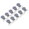 thumbnail image 3 of 10Pcs 25mm Round Suspender Braces Pacifier Strap Holder Clip, Sturdy & Durable, Fine Machining, 3 Colors, Firmly Clamps Clothes, Easy to Use, DIY Accessory, 3 of 8