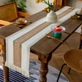 thumbnail image 5 of Dalrosia Boho Table Runner 72 Inches Long Macrame Table Runner Farmhouse Style Table Runner with Tassels for Party Bohemian Rustic Wedding Bridal Shower Dining Decor (12x72 Inches), 5 of 7
