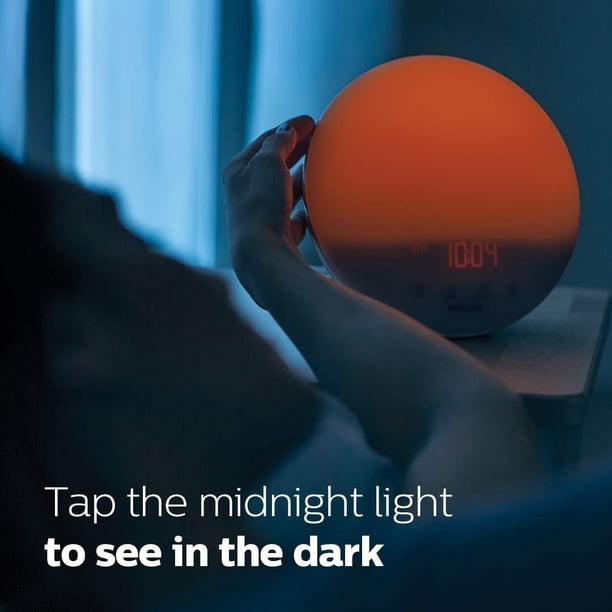 Philips Wake-Up Light Alarm Clock with Colored Sunrise Simulation