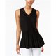 thumbnail image 2 of Cable & Gauge blusa de punto peplum para mujer, negro, mediano Cable & Gauge Tejer, 2 of 2