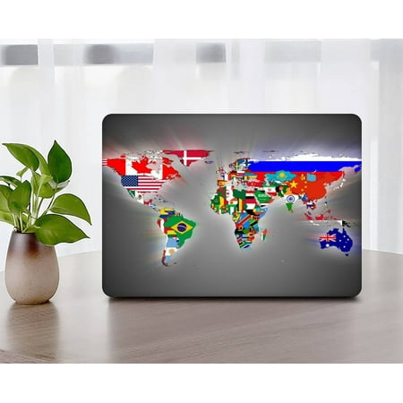 KSK KAISHEK Hard Protective Shell Case Cover Compatible with MacBook Pro 16 inchs 2023 - 2021 A2780 M2/A2485 M1, World Map 32_1