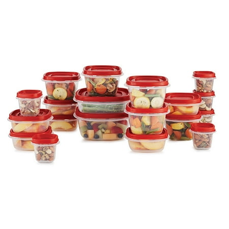 Rubbermaid 38 Piece Easy Find Lid Red Food Storage Set - Kitchen Storage