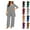 14# Light Gray, variant on Women's Lounge Sets 3 Piece Tank Top with 3/4 Sleeve Cardigan Casual Outfits Baggy Wide Leg Pants Sweatsuit Black XXL