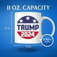 thumbnail image 3 of Bliss Monkey Co. Trump 2024 Coffee Mug - Trump for President 2024-2024 Election - 11 Ounce Coffee Mug - Printed On Both Sides - Microwave & Dishwasher Safe - White Handle & Interior - BMCM00789, 3 of 6