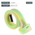 thumbnail image 2 of Uxcell 1.7m Yellow Green Fishing Rod Sleeve Rod Sock Cover Braided Mesh Rod Protector 2 Pack, 2 of 5