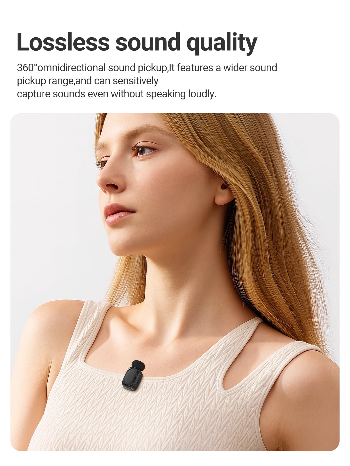ACEFAST Mini Dual Wireless Lavalier Mics, 4H Single/20H with Case, Deep Noise Cancellation, Ideal for Podcasting/Live Streaming/Meetings