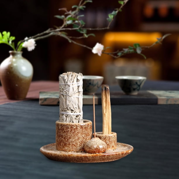 Incienso Cono Manual Quemador De Incienso Cerámica LetCart - Diseño Cascada, Ideal Para Relajación Y Decoración Decoración Zen Meditación