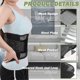 thumbnail image 5 of Adjustable Lumbar Support, Breathable Posture Corrector for Waist and Back with 3 Removable Pads Back Brace (XL) XL Black, 5 of 5