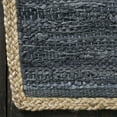thumbnail image 5 of Hand-Woven Kerani Leather, Cotton, and Jute Indoor Area Rug by Blue Nile Nills - 8' x 10', Steel Blue, 5 of 9