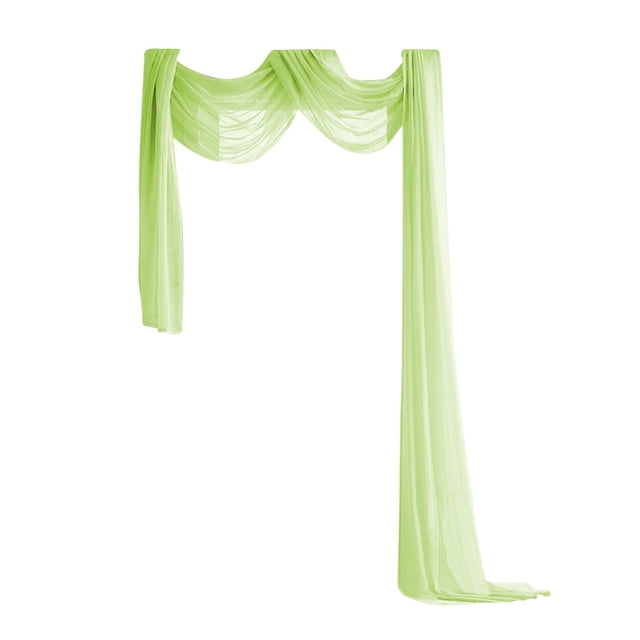 BMYJ Multipurpose Sheer Window Scarf Curtain - Thermal Insulation Panel for Event Décor, Bay Windows & Living Room | Light-Filtering Fabric for Modern Home Design