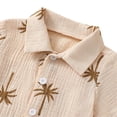 thumbnail image 6 of EnJoCho Baby Boys Clothes Set Toddler Boys Button-down Shirt Tops + Cotton Gauz𝖾 Shorts Summer Outfit 2PCS, 6 of 9