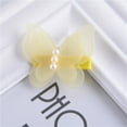 thumbnail image 1 of Pinzas para el pelo para niñas pequeñas, de gasa suave y con forma de corazón, accesorios para el pelo E2-032, amarillo, 1 of 1