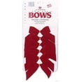thumbnail image 1 of Holiday Trim 7920 6 Pack 2 Loop Velvet Bow - Red, 1 of 1
