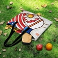 thumbnail image 6 of Patriotic Goose Floral Fourth July Picnic Blanket Waterproof Outdoor Beach Blanket Hand-held Pad Suitable for Travel, Camping, Beach, Family Gatherings, 6 of 8